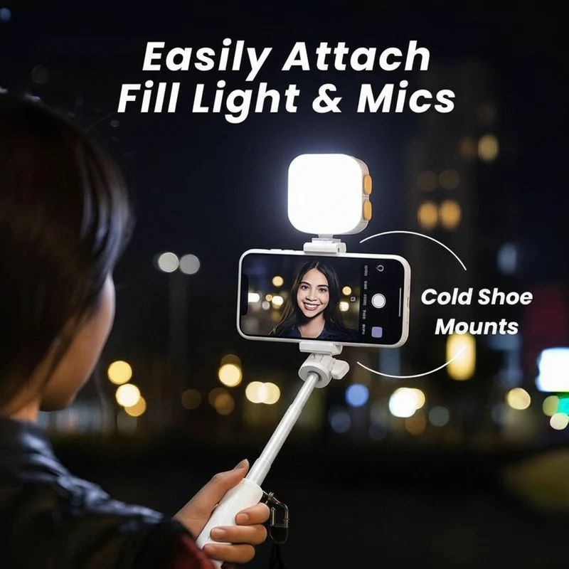 SteadySnap™ Vlog Stick – 3‑in‑1 Selfie Handle & Tripod