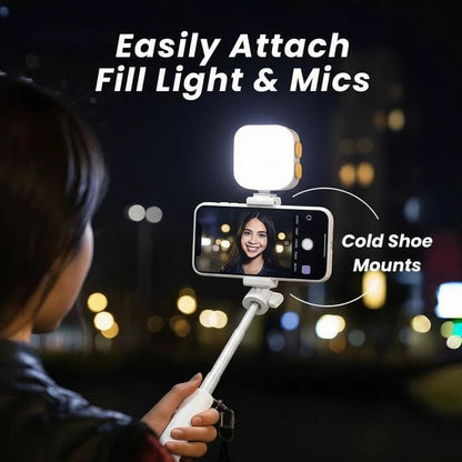 SteadySnap™ Vlog Stick – 3‑in‑1 Selfie Handle & Tripod