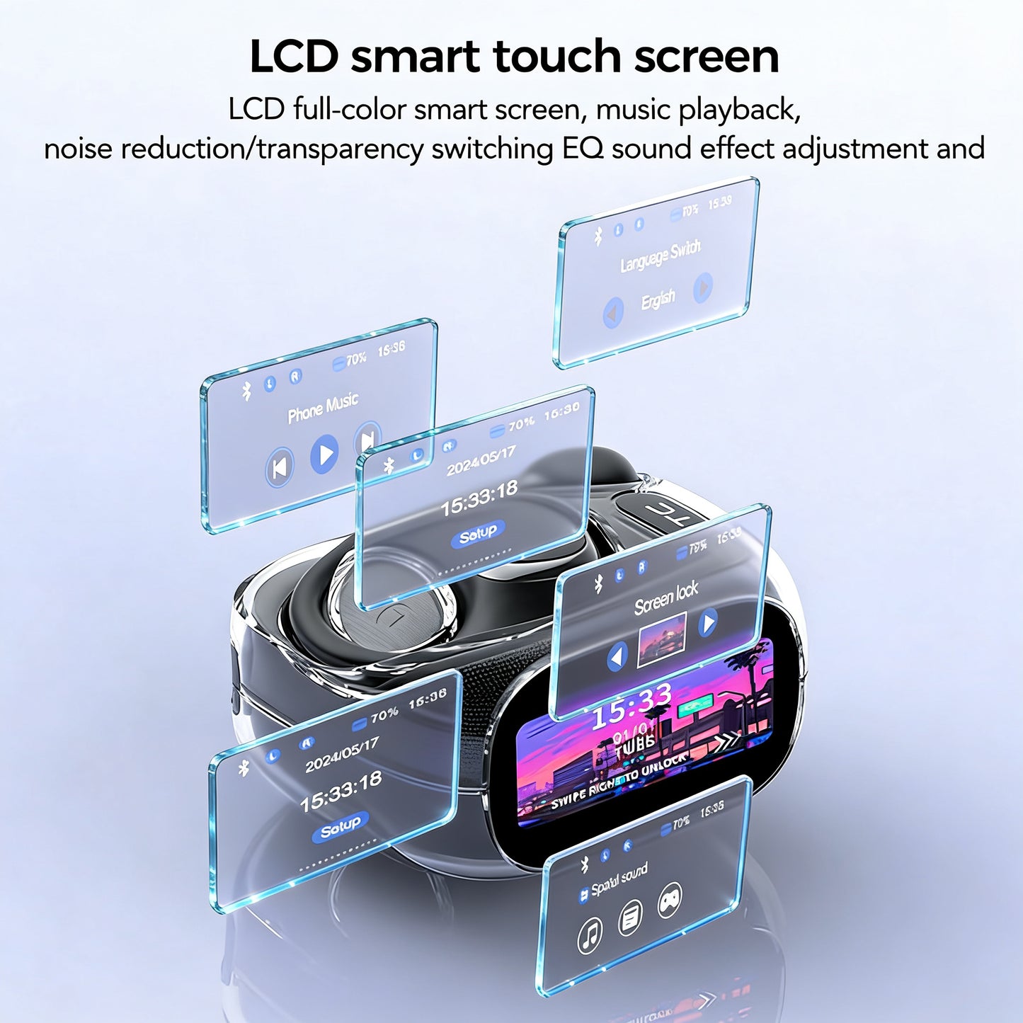 Voixa™ Bluetooth 5.4 AI Translator Earbuds